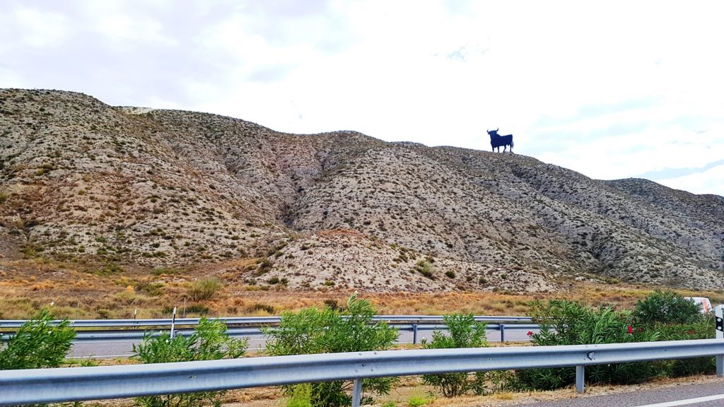 Bull on the hill, driving across spain, toro de osbourne, Osbourne Bull, Aragon
