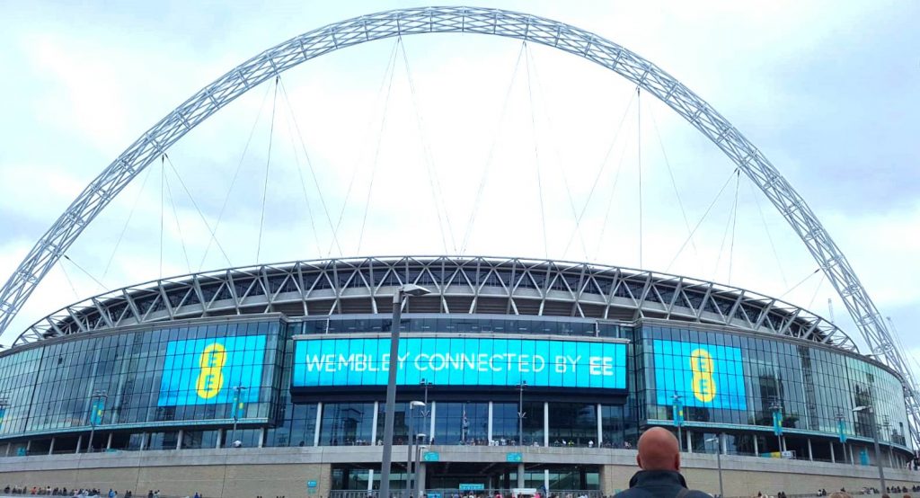 Wembley Stadium, the arch at WEmbley Stadium, the approach to Wembley Stadium, Wembley Stadium close up, Wembley Park,